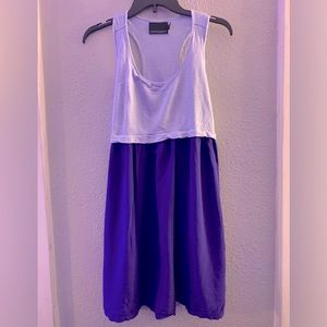 Cynthia Rowley sun dress, light blue & cobalt blue, size L